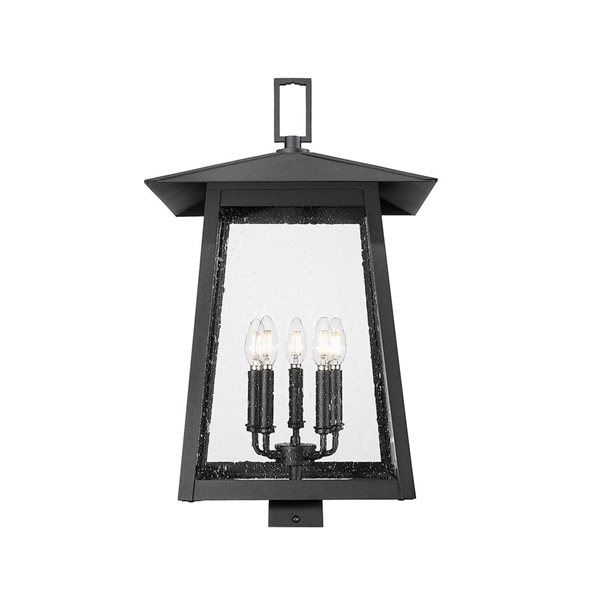 Z-Lite Rainer Black 5 Light Outdoor Post Mount Fixture