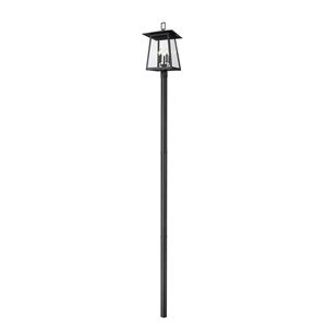 Z-Lite Rainer Black 5 Light Outdoor Post Mounted Fixture