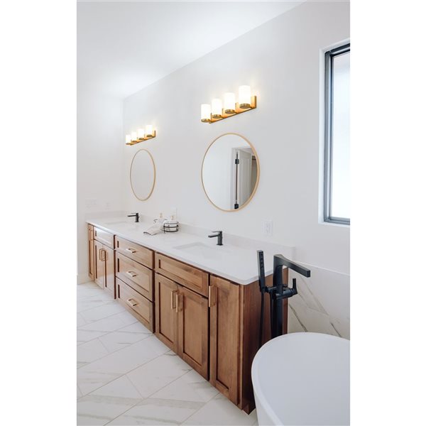 Z-Lite Burk Luxe Gold 4 Light Vanity