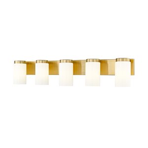 Z-Lite Burk Luxe Gold 5 Light Vanity