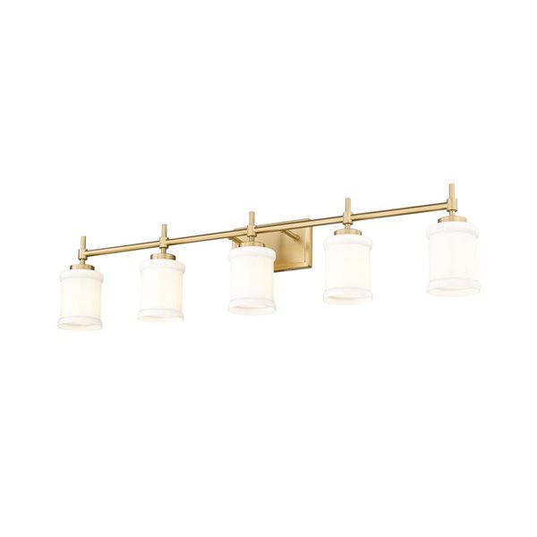 Z-Lite Cadoc Modern Gold 5 Light Vanity