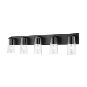 Z-Lite Titus Matte Black 5 Light Vanity