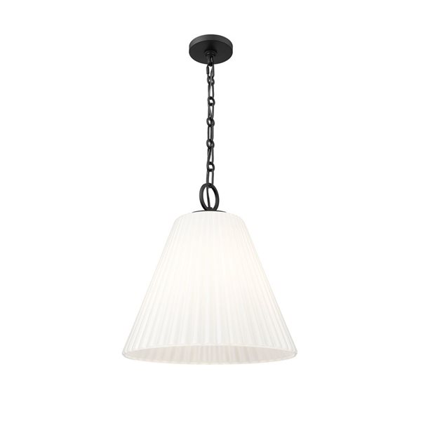 Z-Lite Alaric Matte Black 3 Light Pendant