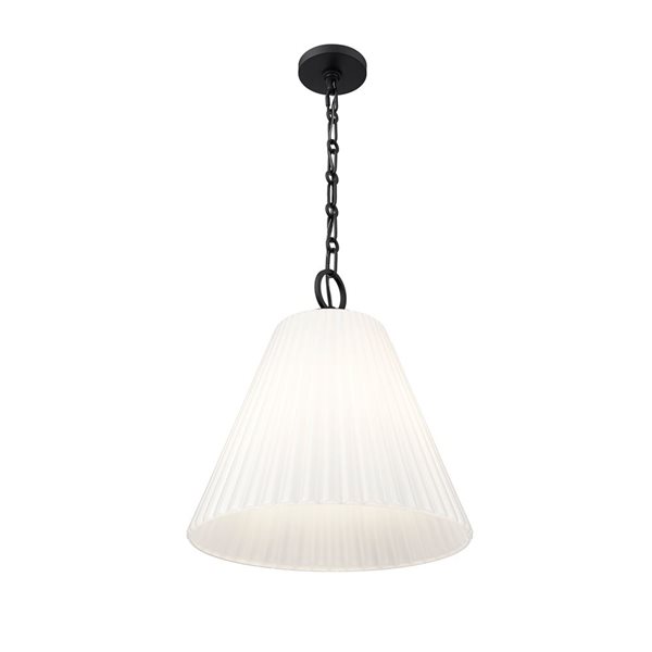 Z-Lite Alaric Matte Black 3 Light Pendant