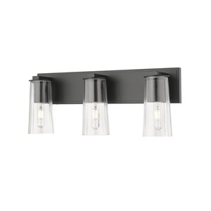 Z-Lite Titus Matte Black 3 Light Vanity