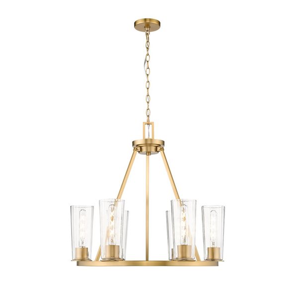 Z-Lite Titus Modern Gold 6 Light Chandelier