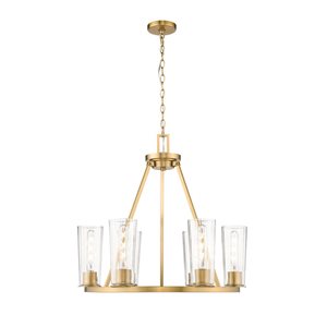 Z-Lite Titus Modern Gold 6 Light Chandelier