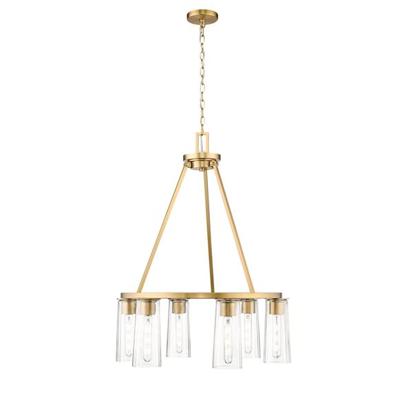 Z-Lite Titus Modern Gold 6 Light Chandelier