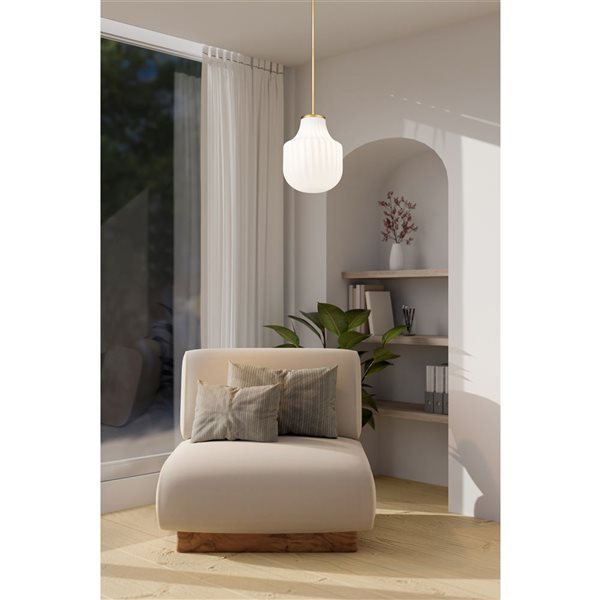 Z-Lite Newbury Modern Gold 1 Light Pendant