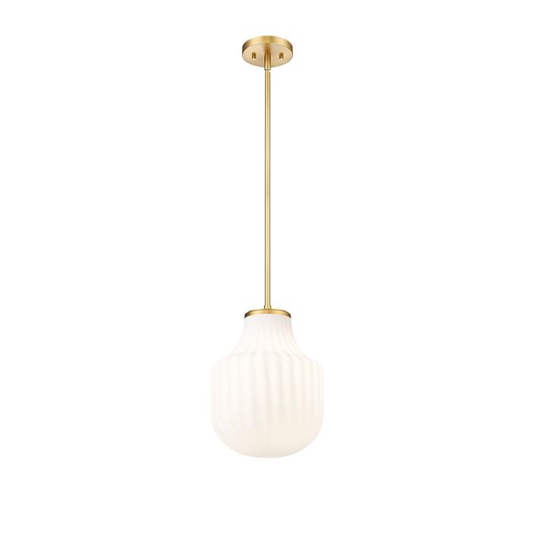 Z-Lite Newbury Modern Gold 1 Light Pendant