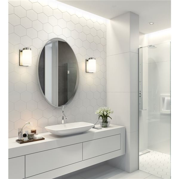 Z-Lite Burk Brushed Nickel 1 Light Wall Sconce