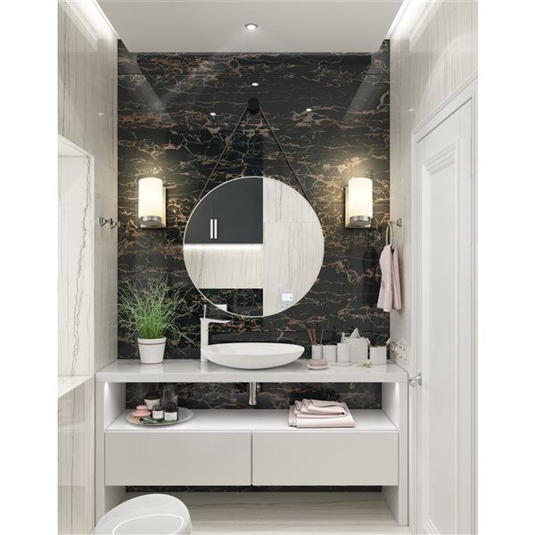 Z-Lite Burk Brushed Nickel 1 Light Wall Sconce