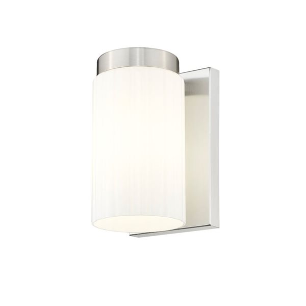 Z-Lite Burk Brushed Nickel 1 Light Wall Sconce