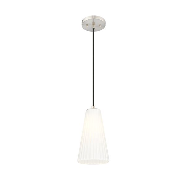 Z-Lite Farrell Brushed Nickel 1 Light Pendant