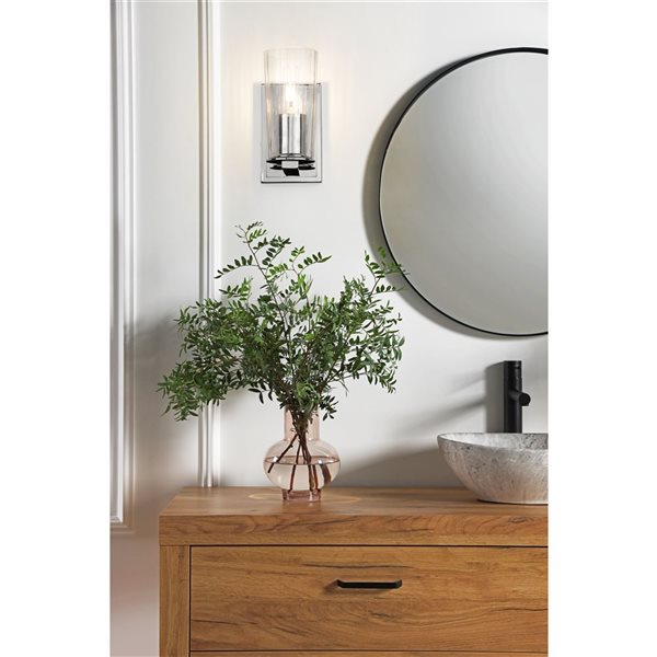 Z-Lite Titus Chrome 1 Light Wall Sconce