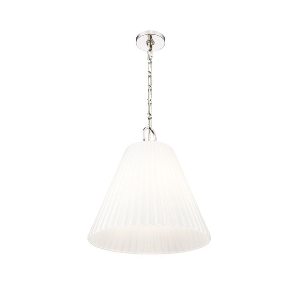 Z-Lite Alaric Polished Nickel 3 Light Pendant