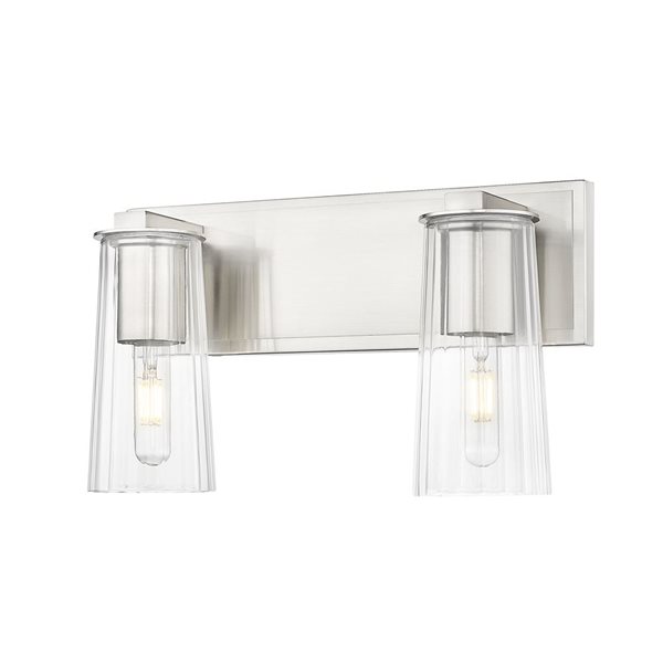 Z-Lite Titus Brushed Nickel 2 Light Vanity