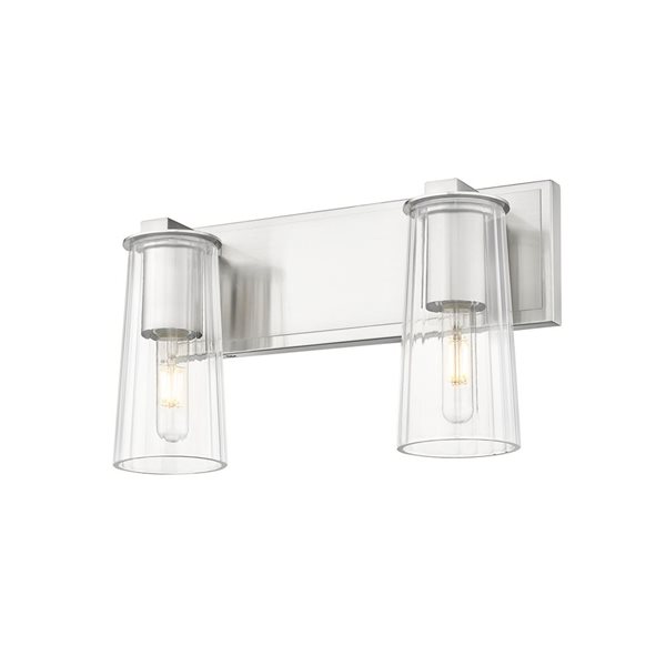 Z-Lite Titus Brushed Nickel 2 Light Vanity