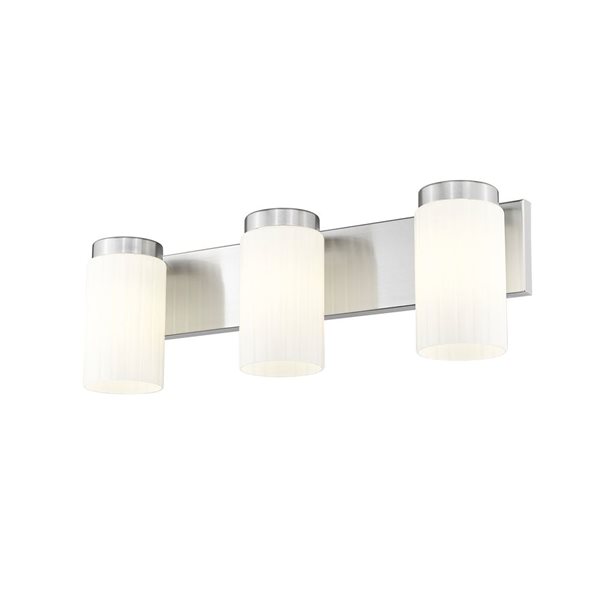 Z-Lite Burk Brushed Nickel 3 Light Vanity