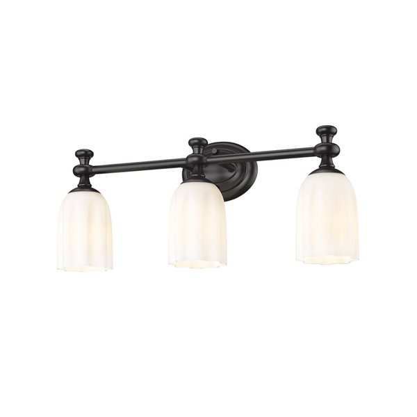 Z-Lite Orion Matte Black 3 Light Vanity