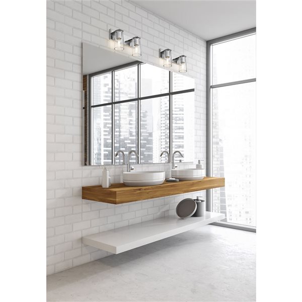 Z-Lite Titus Chrome 2 Light Vanity