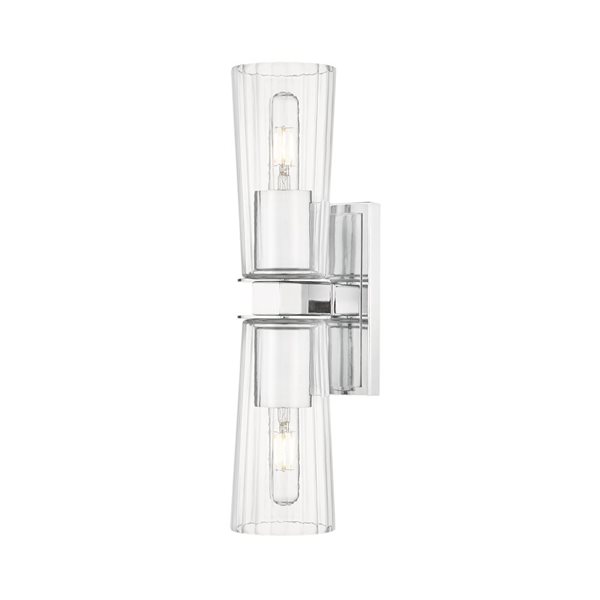 Z-Lite Titus Chrome 2 Light Wall Sconce