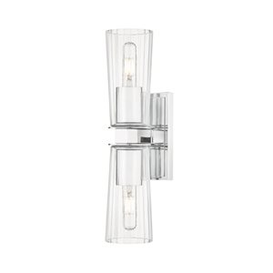 Z-Lite Titus Chrome 2 Light Wall Sconce