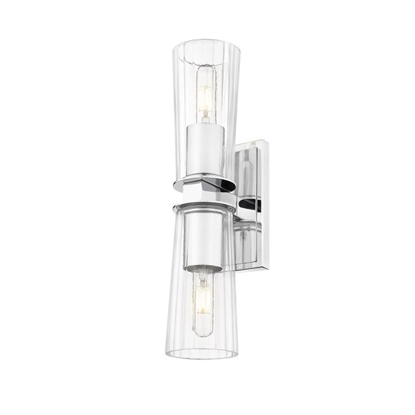 Z-Lite Titus Chrome 2 Light Wall Sconce