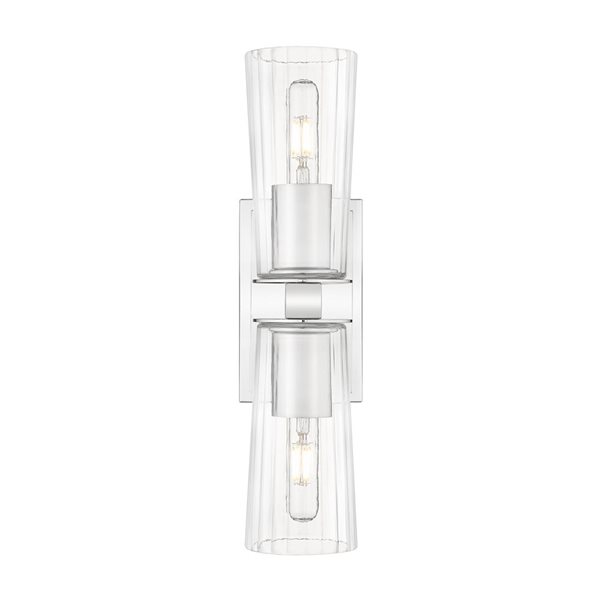 Z-Lite Titus Chrome 2 Light Wall Sconce