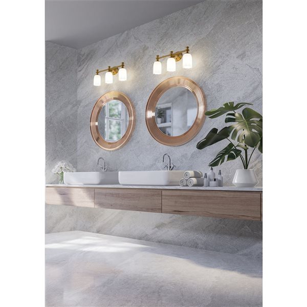 Z-Lite Orion Modern Gold 3 Light Vanity