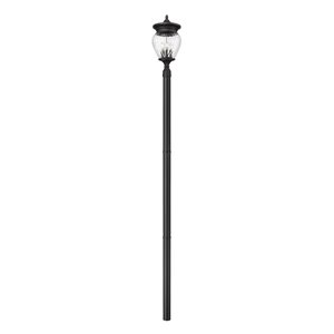 Z-Lite Davina Black 4 Light Outdoor Post Mounted Fixture