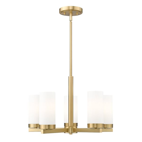 Z-Lite Danica Modern Gold 5 Light Chandelier