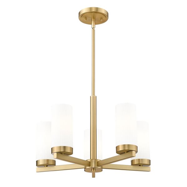 Z-Lite Danica Modern Gold 5 Light Chandelier