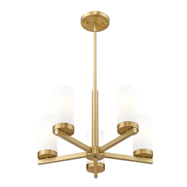 Z-Lite Danica Modern Gold 5 Light Chandelier