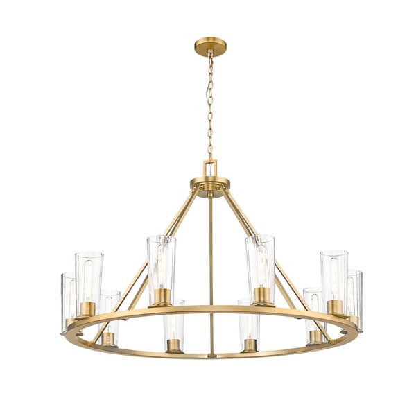 Z-Lite Titus Modern Gold 10 Light Chandelier