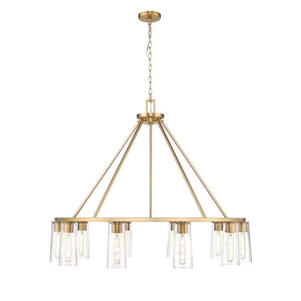 Z-Lite Titus Modern Gold 10 Light Chandelier