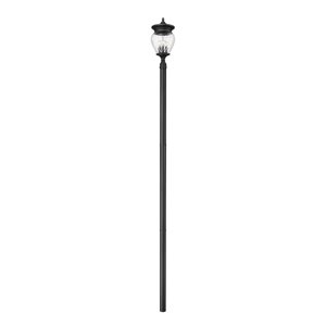 Z-Lite Davina Black 4 Light Outdoor Post Mounted Fixture