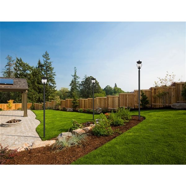 Z-Lite Davina Black 4 Light Outdoor Post Mounted Fixture