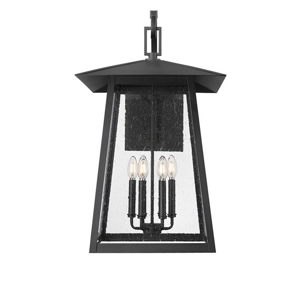 Z-Lite Rainer Black 6 Light Outdoor Wall Light