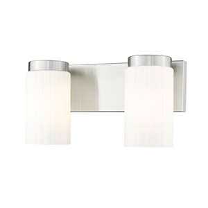 Z-Lite Burk Brushed Nickel 2 Light Vanity