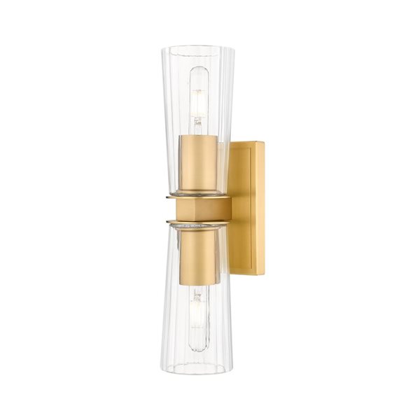 Z-Lite Titus Modern Gold 2 Light Wall Sconce