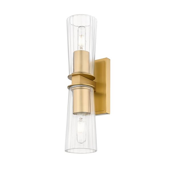 Z-Lite Titus Modern Gold 2 Light Wall Sconce