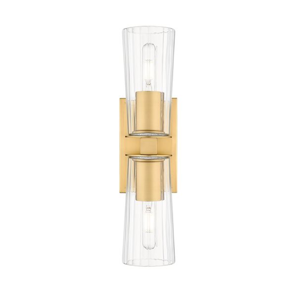 Z-Lite Titus Modern Gold 2 Light Wall Sconce