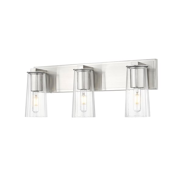 Z-Lite Titus Brushed Nickel 3 Light Vanity
