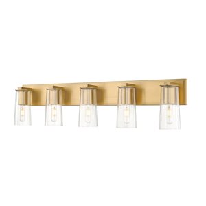 Z-Lite Titus Modern Gold 5 Light Vanity