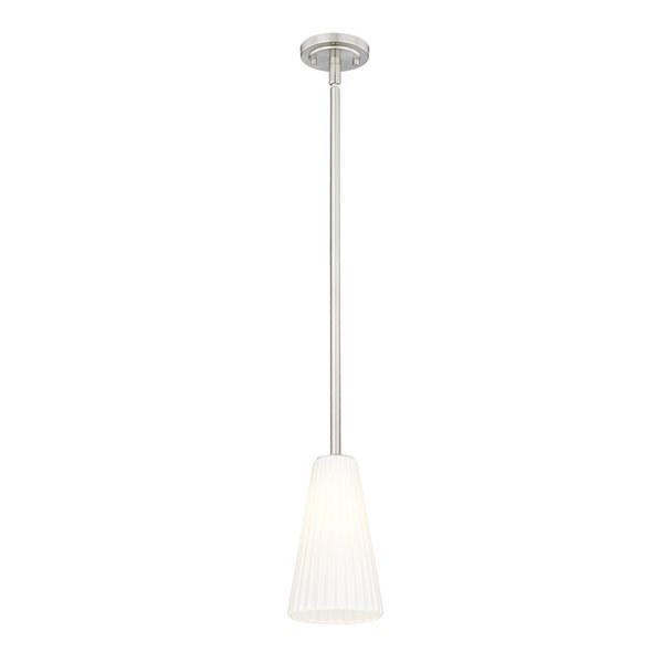 Z-Lite Farrell Brushed Nickel 1 Light Pendant