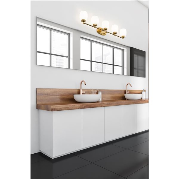 Z-Lite Kendrick Luxe Gold 5 Light Vanity