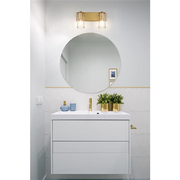 Z-Lite Titus Modern Gold 2 Light Vanity