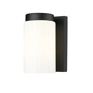 Z-Lite Burk Matte Black 1 Light Wall Sconce