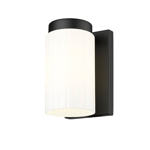 Z-Lite Burk Matte Black 1 Light Wall Sconce